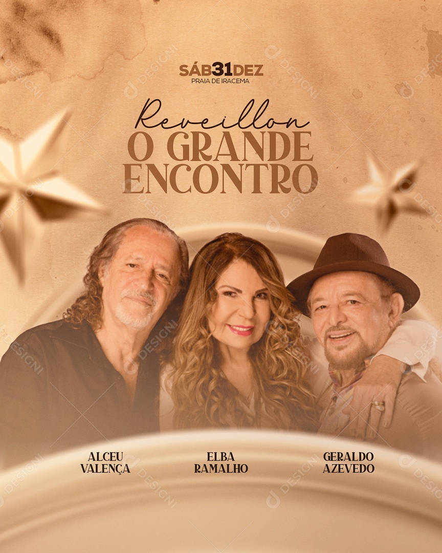 Flyer Réveillon O Grande Encontro Story Social Media PSD Editável