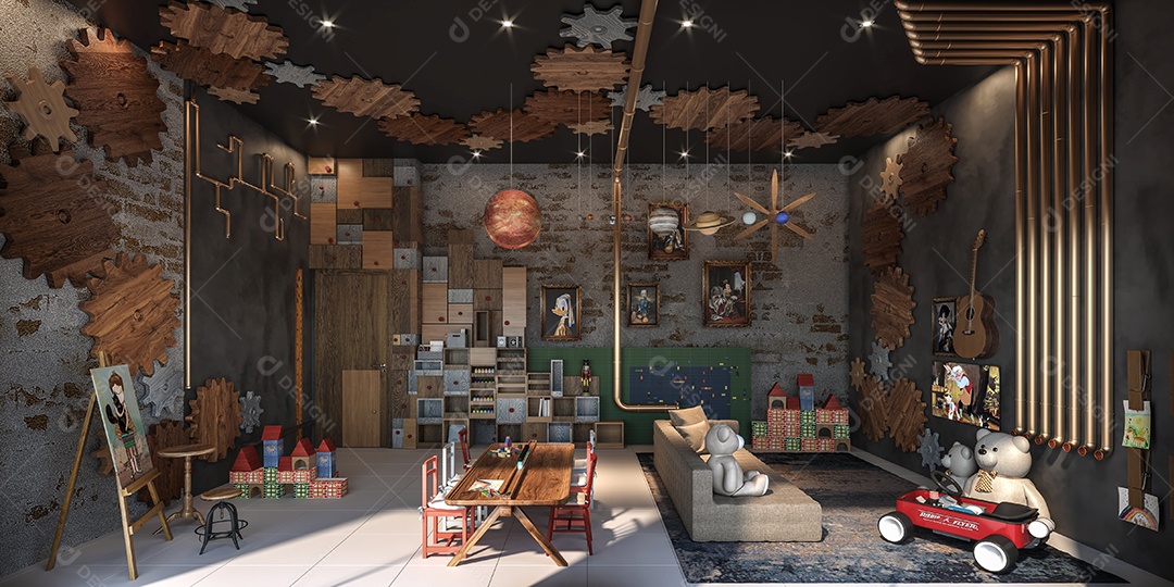 Linda casa decorada e planejada