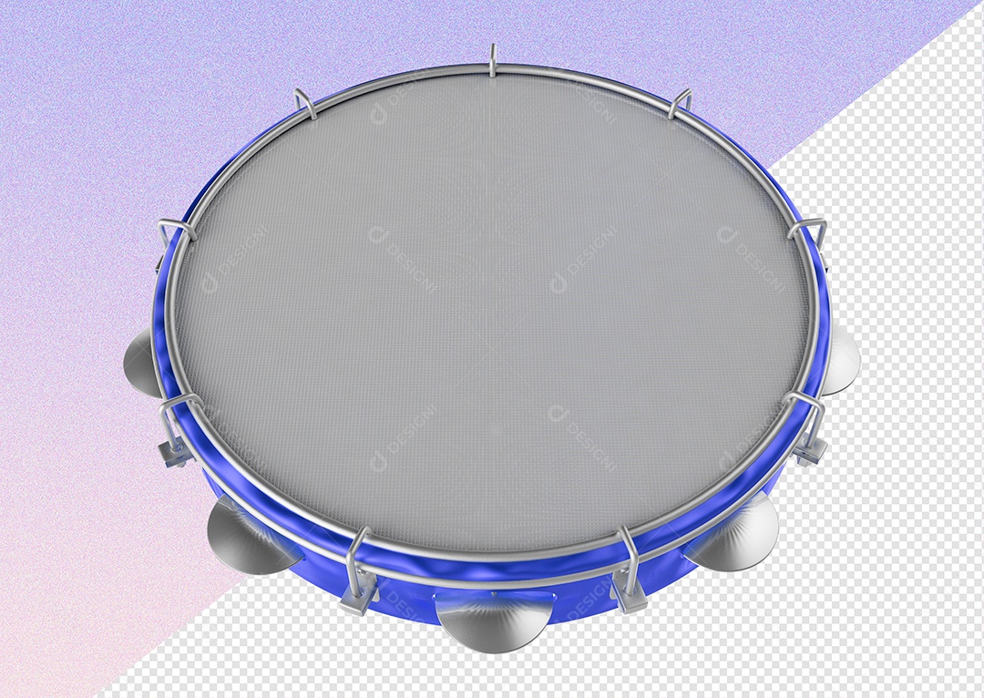 Elemento 3D Para Composição Pandeiro PSD