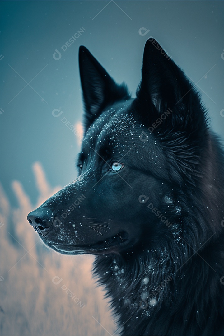 Lindo cachorro inteligência artificial