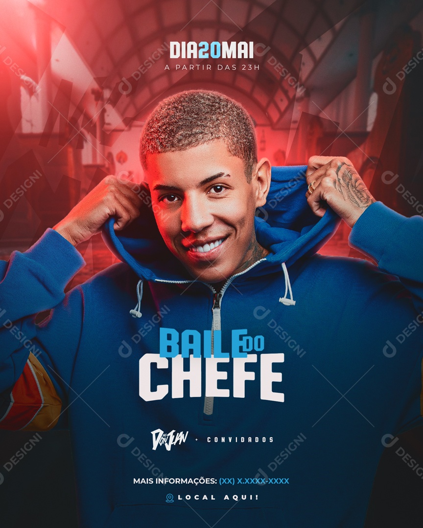 Story Flyer Baile do Chefe Mc Don Juan Social Media PSD Editável