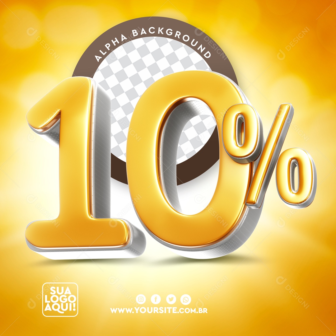 3D Element For Composition Discount 10% PSD