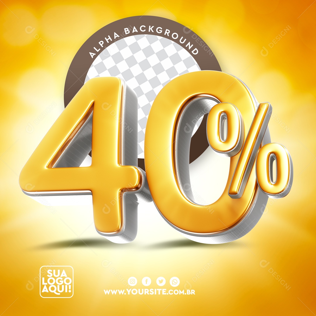 3D Element For Composition Discount 40% PSD