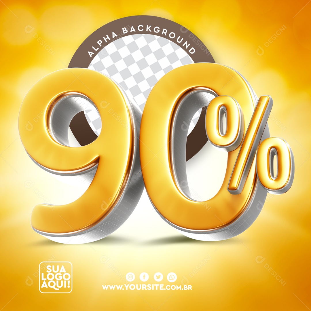 Elemento 3D Para Composição Desconto 90% PSD