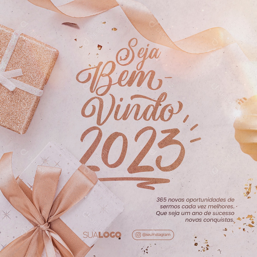 Seja Bem Vindo 2023 Social Media PSD Editável