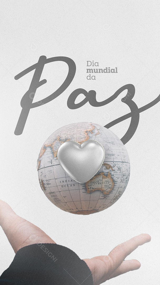 Story Dia Mundial da Paz 1 de Janeiro Social Media PSD Editável