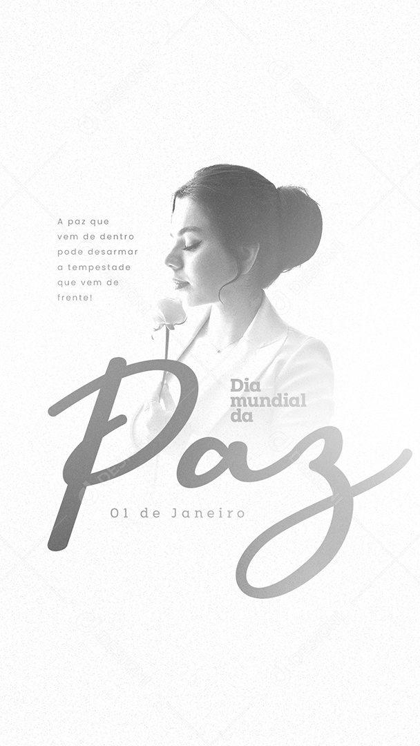 Story Dia Mundial da Paz 1 de Janeiro Social Media PSD Editável