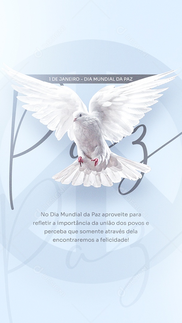 Story Aproveite para Refletir a Importância da União Dia Mundial da Paz Social Media PSD Editável