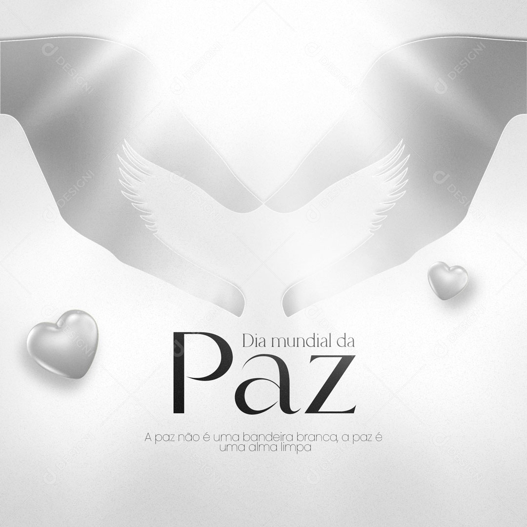 Dia Mundial da Paz 01 de Janeiro Social Media PSD Editável