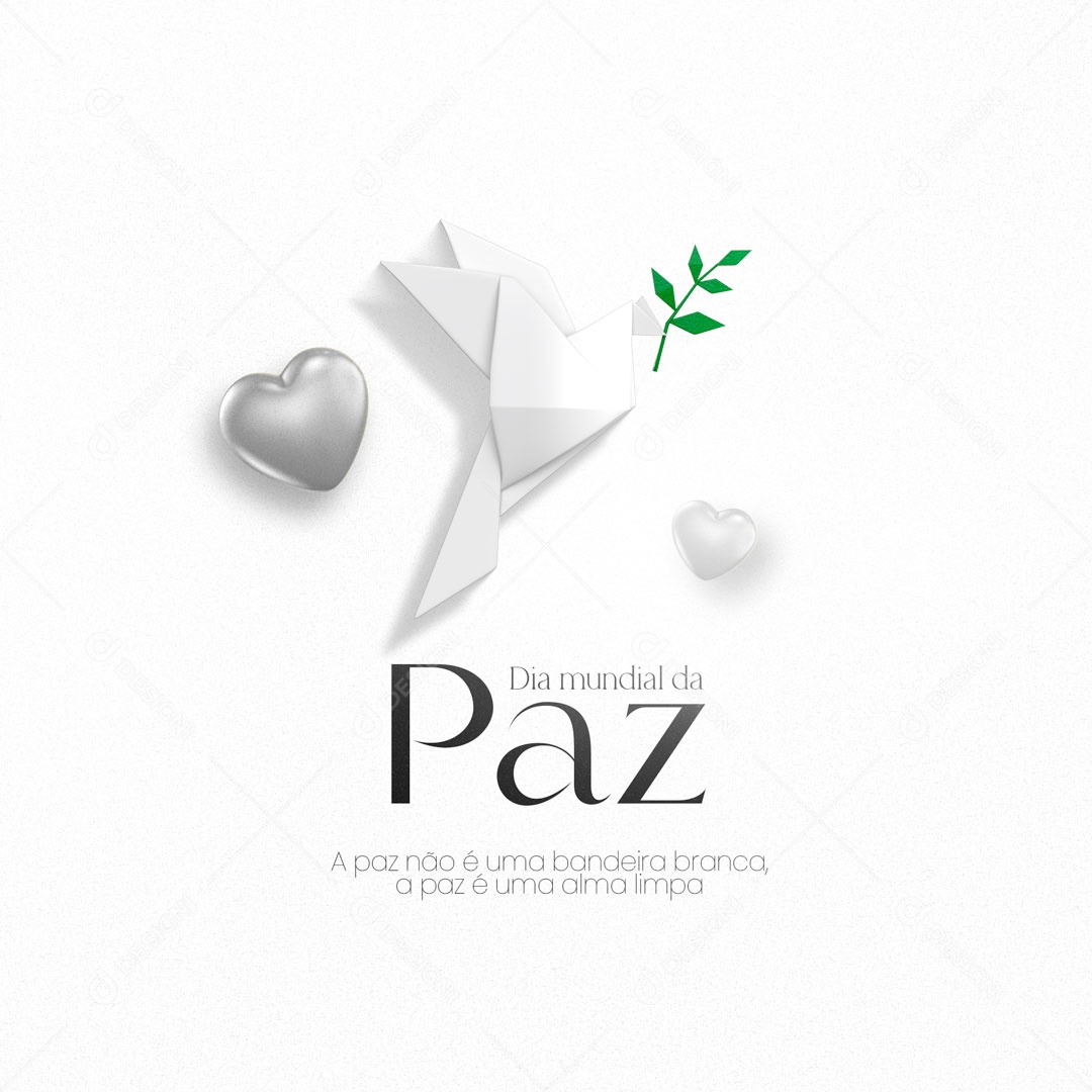 Dia Mundial da Paz 01 de Janeiro Social Media PSD Editável