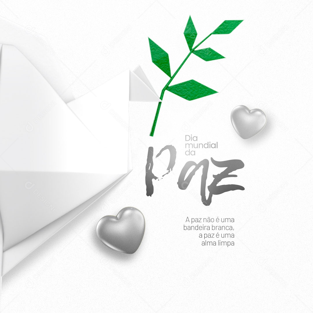 Dia Mundial da Paz 01 de Janeiro Social Media PSD Editável