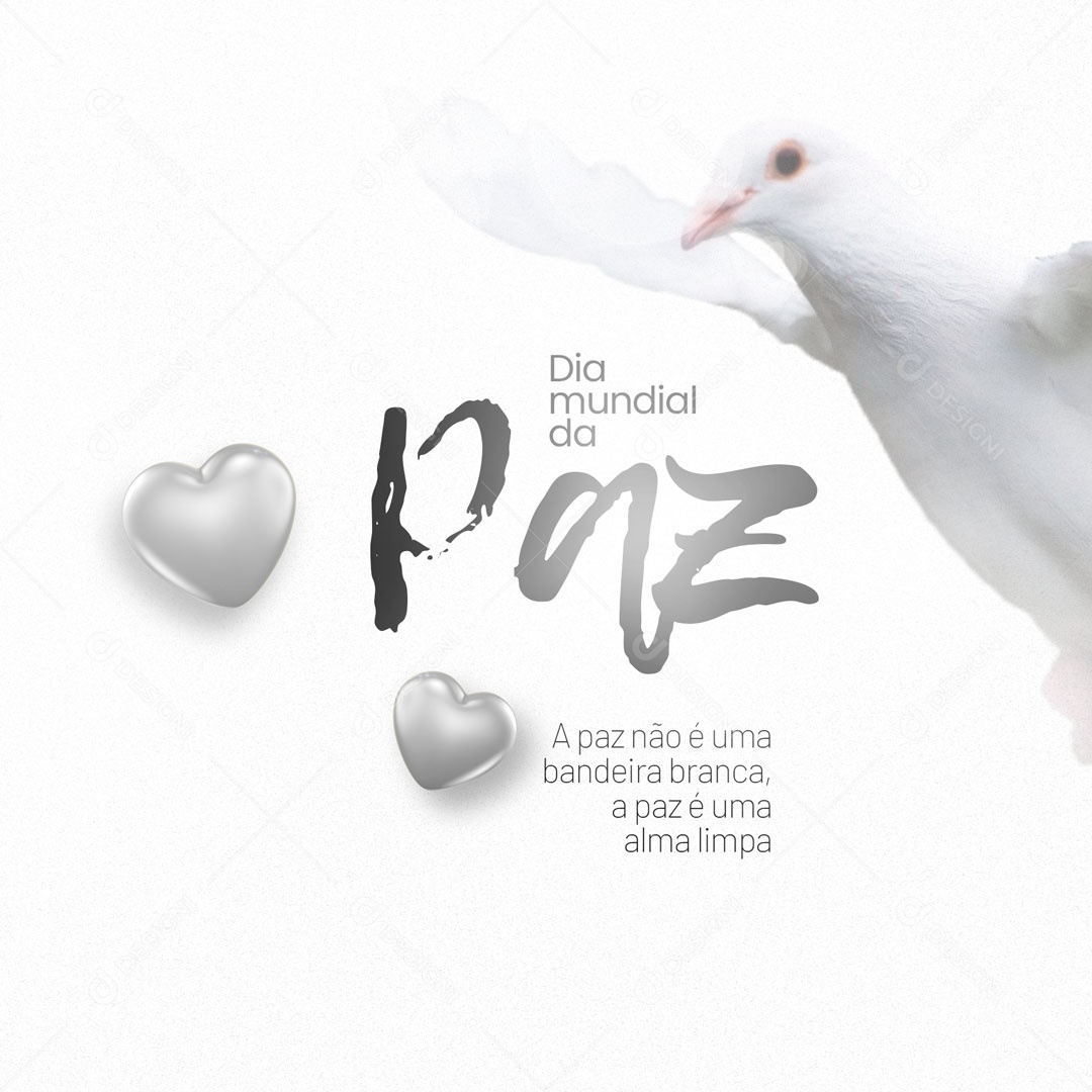 Dia Mundial da Paz 01 de Janeiro Social Media PSD Editável