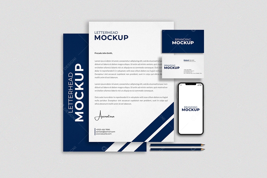 Mockup Documentos PSD Editável