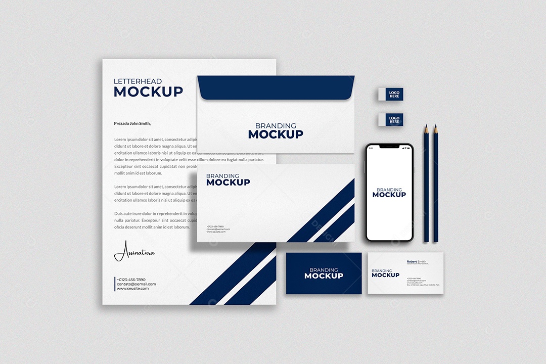 Mockup Documentos PSD Editável