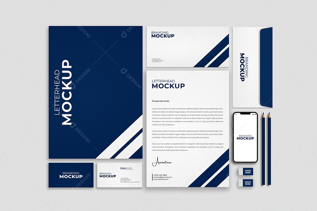 Mockup Documentos PSD Editável