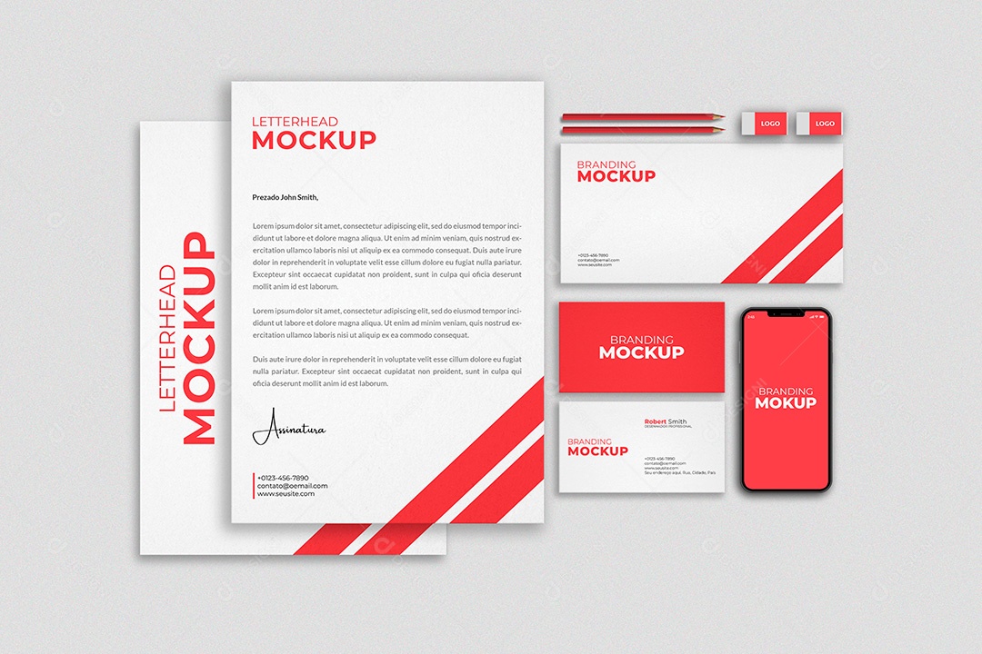 Mockup Documentos PSD Editável