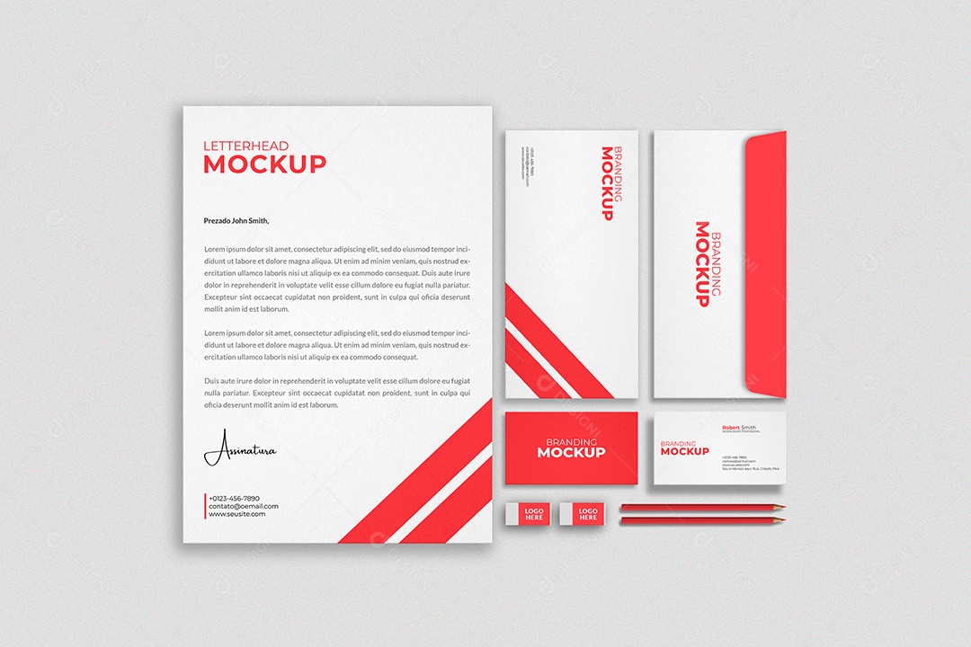 Mockup Documentos PSD Editável