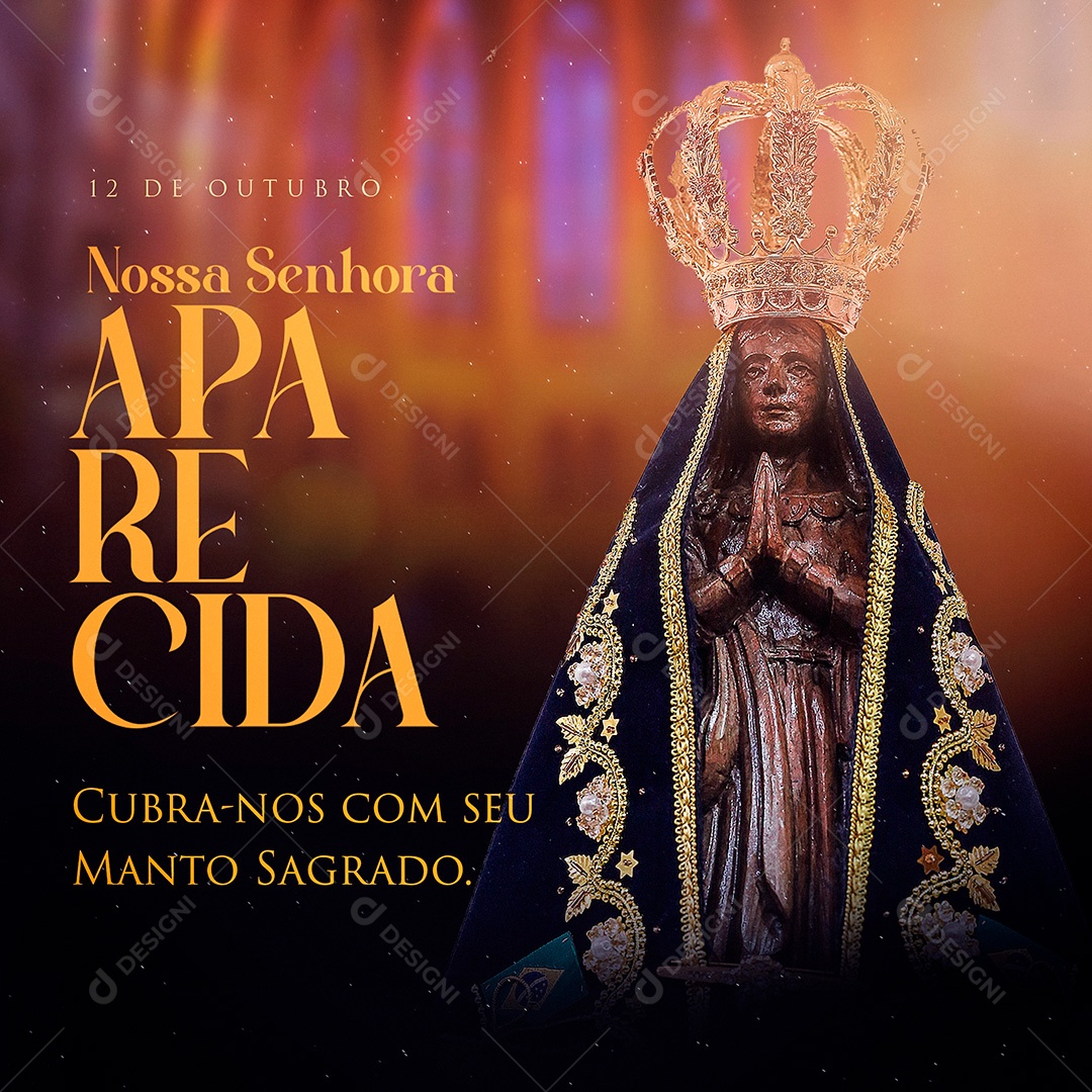 Dia de Nossa Senhora de Aparecida Social Media PSD Editável