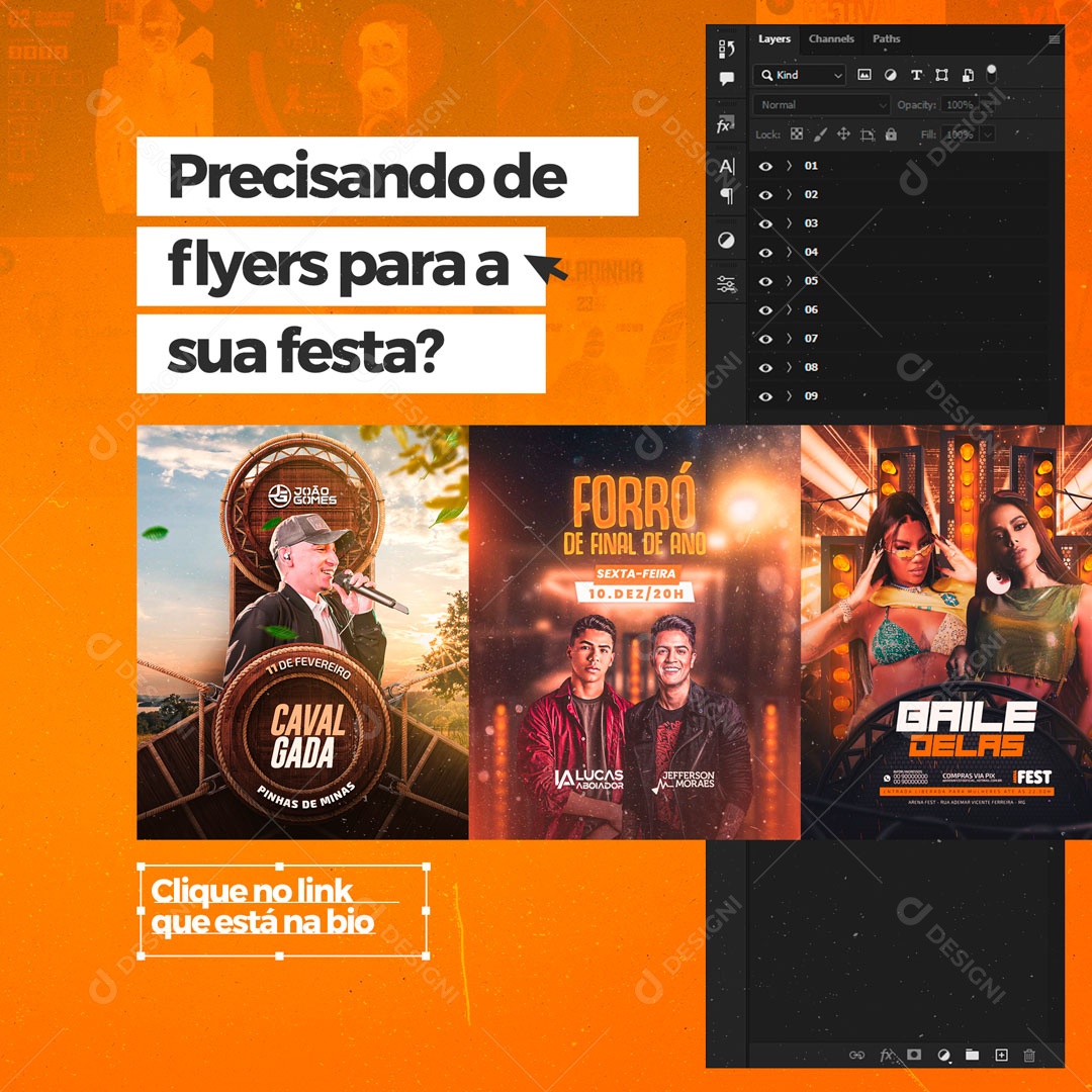 Design Designer Gráfico Social Media PSD Editável