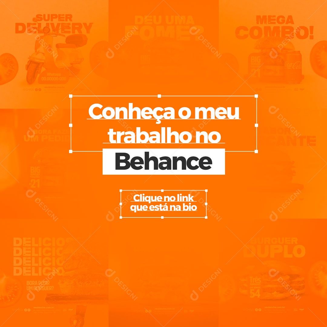 Conheça meu trabalho No Behance Designer Gráfico Design Social Media PSD Editável