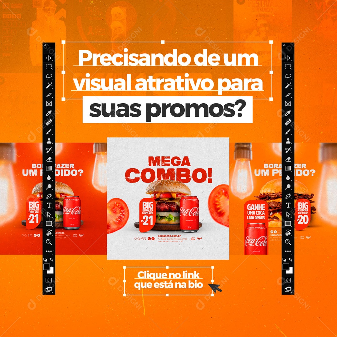 Design Designer Gráfico Social Media PSD Editável