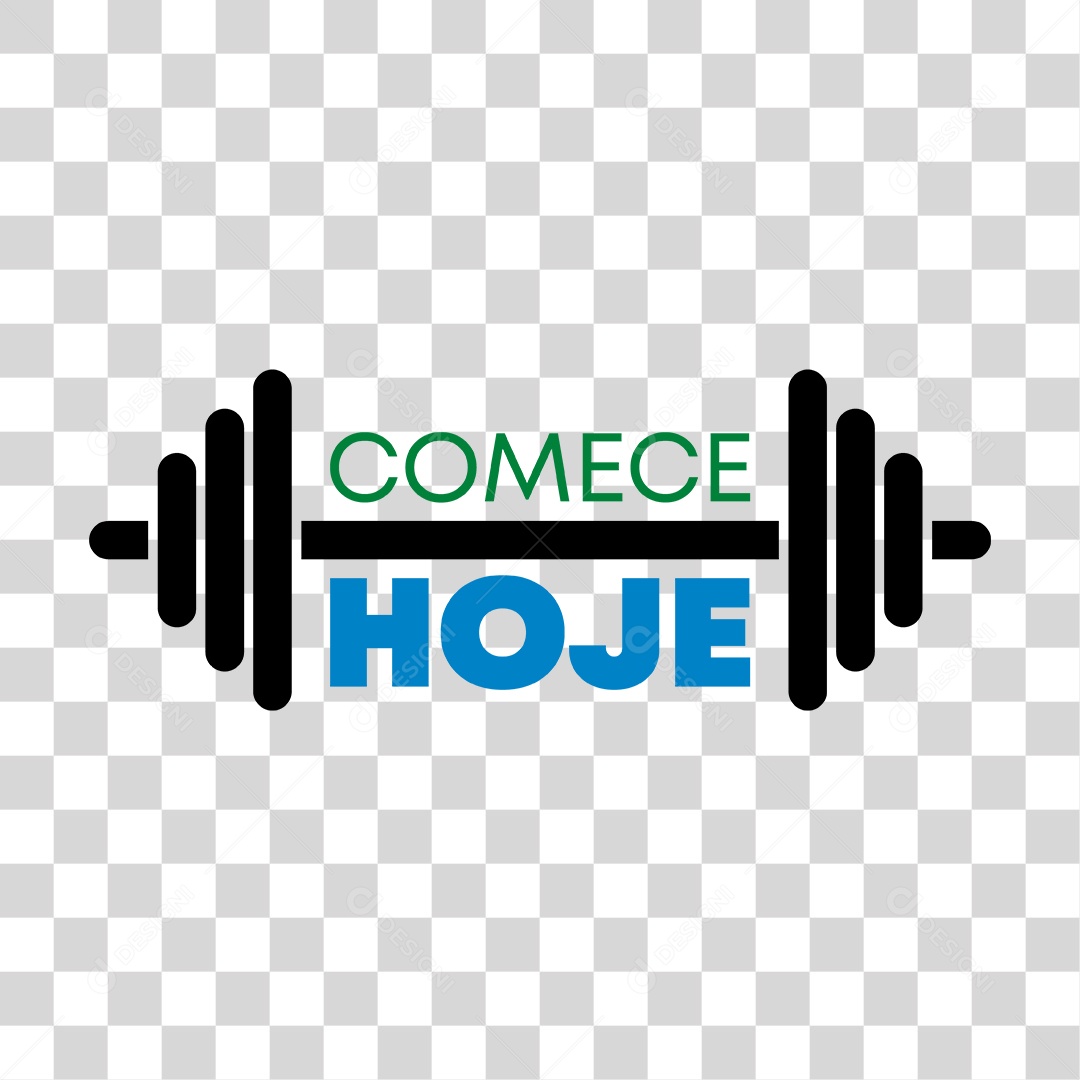 Lettering Academia Comece Hoje EPS + PNG