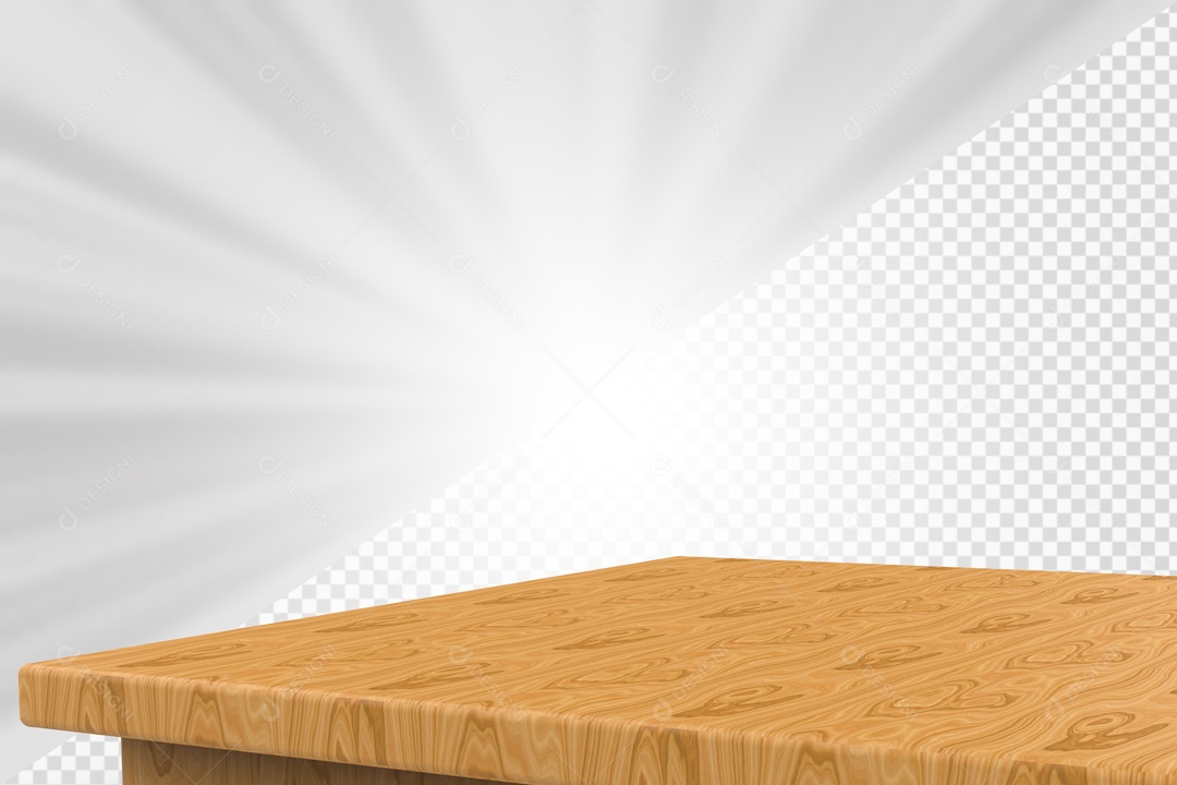 Base de Madeira Elemento 3D para composição PSD