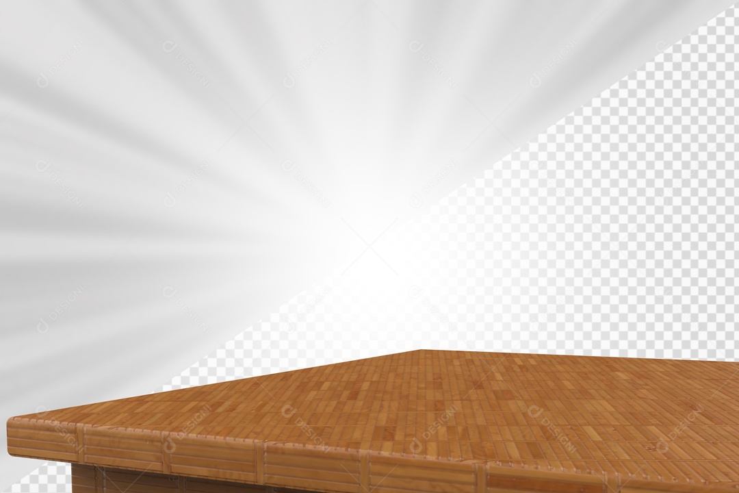 Base de Madeira Elemento 3D para composição PSD