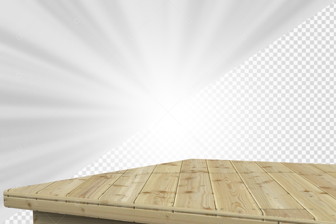 Base de Madeira Elemento 3D para composição PSD