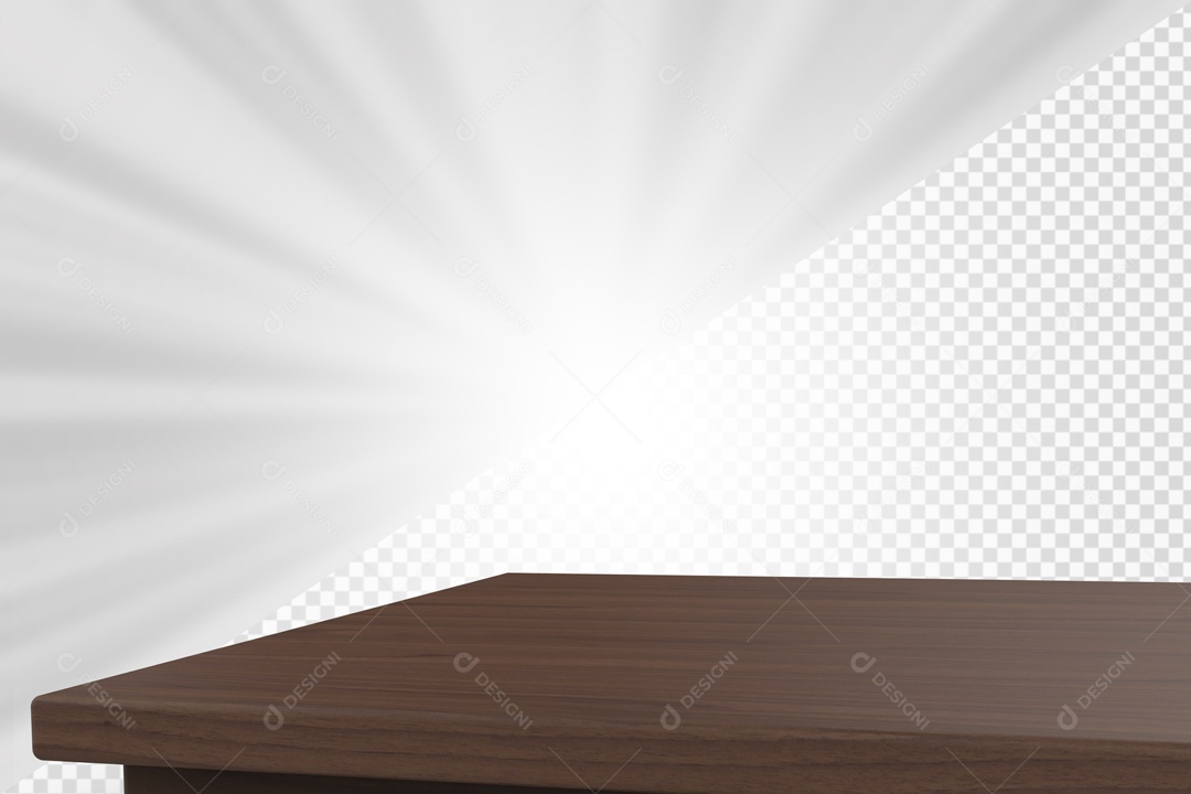 Base de Madeira Elemento 3D para composição PSD