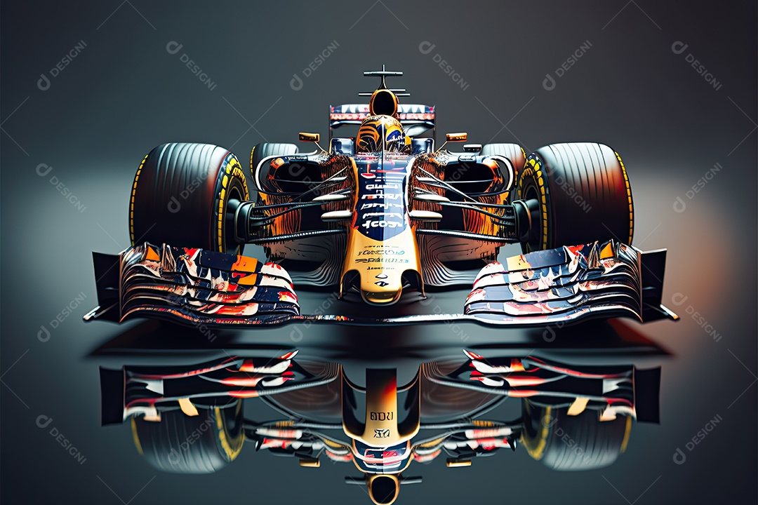 ilustração de carro de corrida