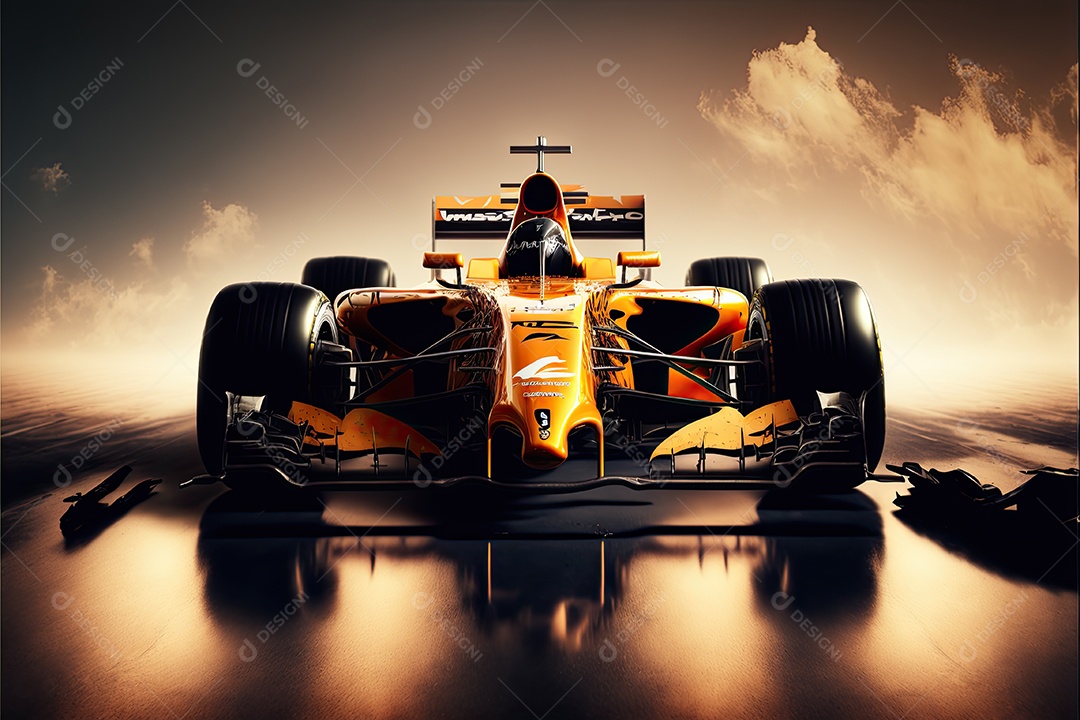 ilustração de carro de corrida