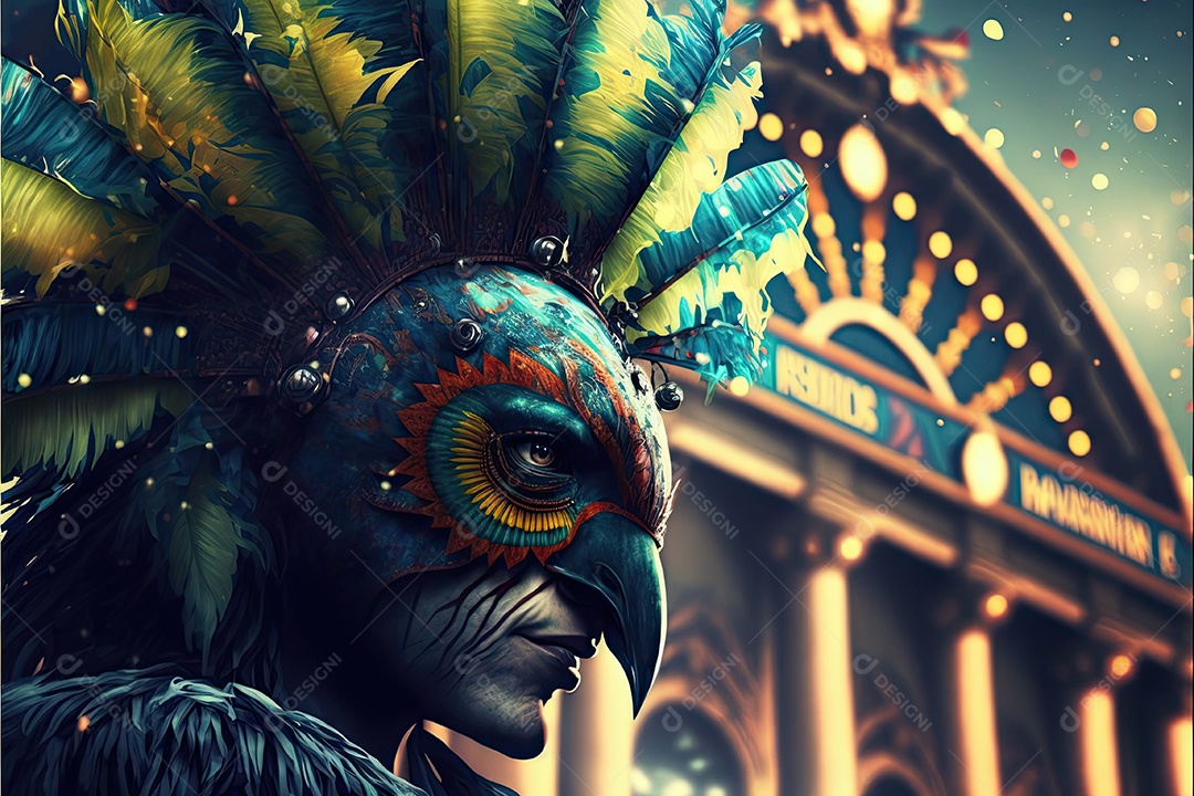 Ilustração do carnaval