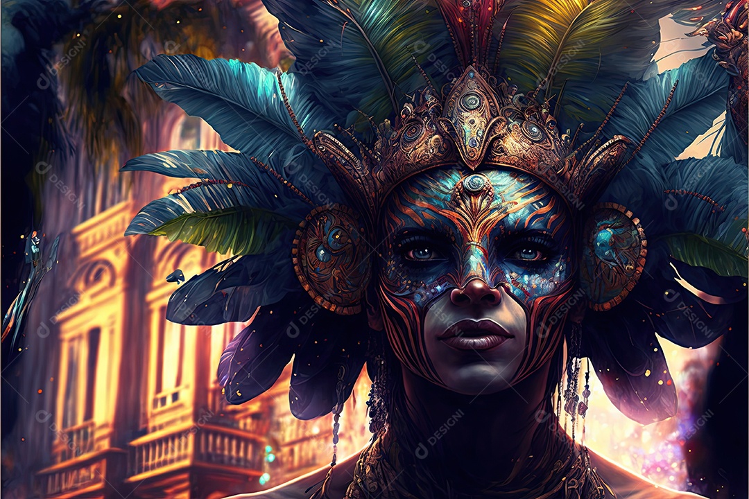 Ilustração do carnaval