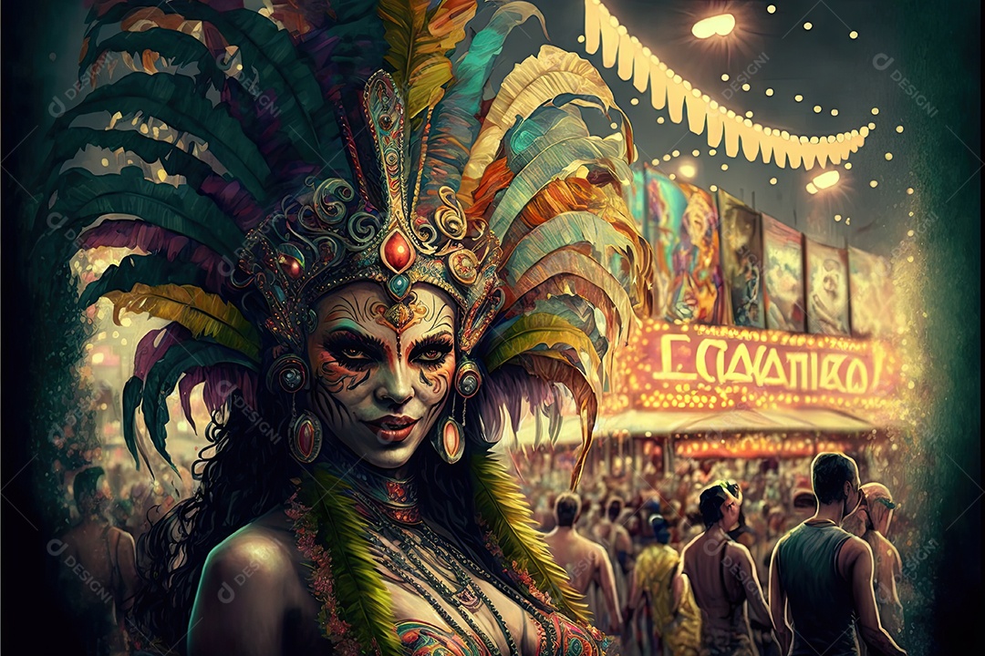 Ilustração do carnaval