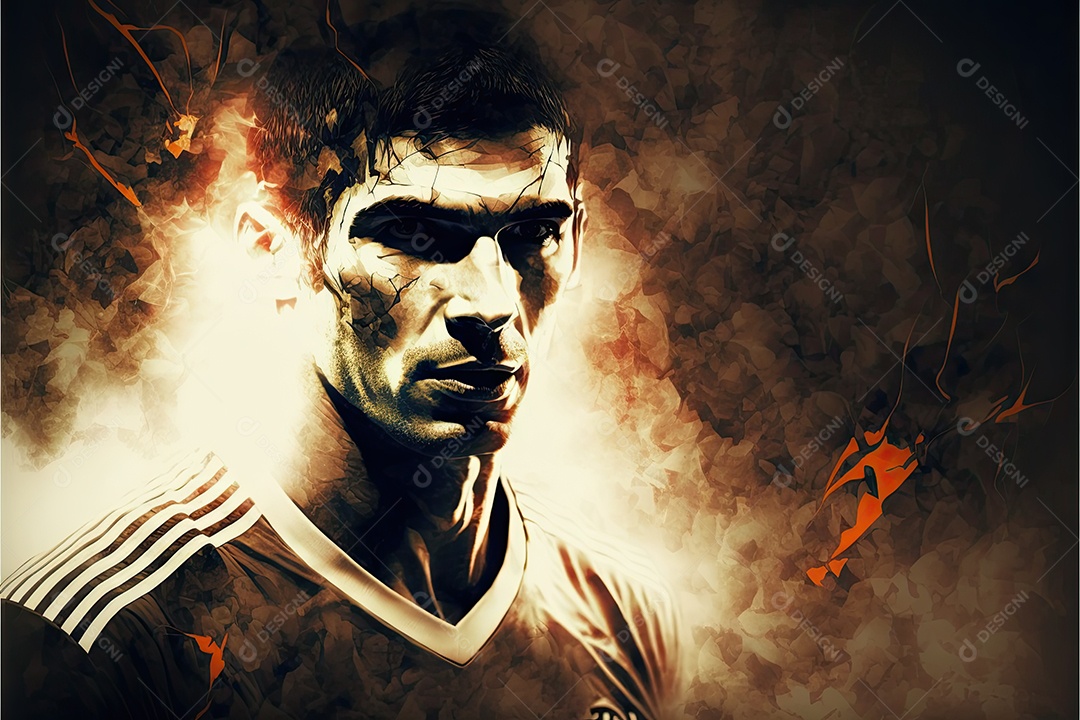 ilustração de futebol