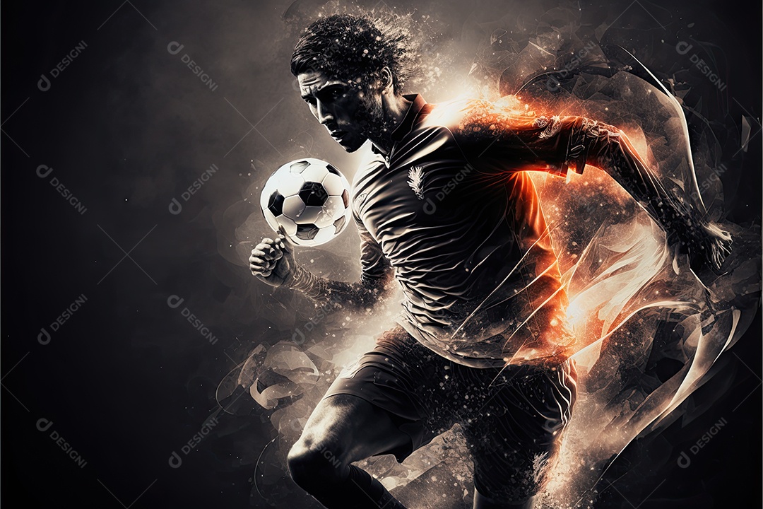 ilustração de futebol