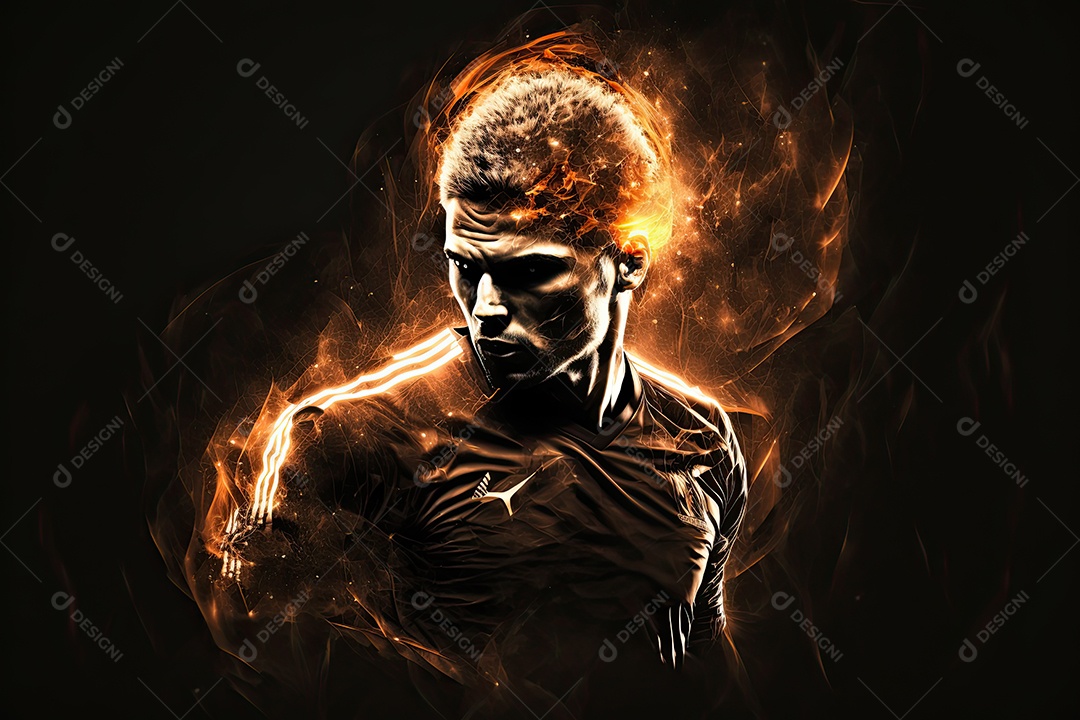 ilustração de futebol