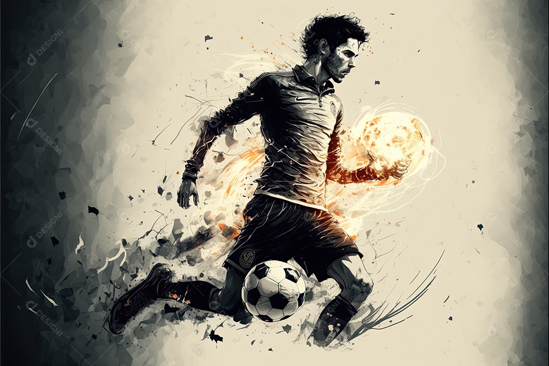 ilustração de futebol