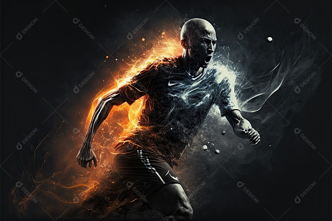 ilustração de futebol