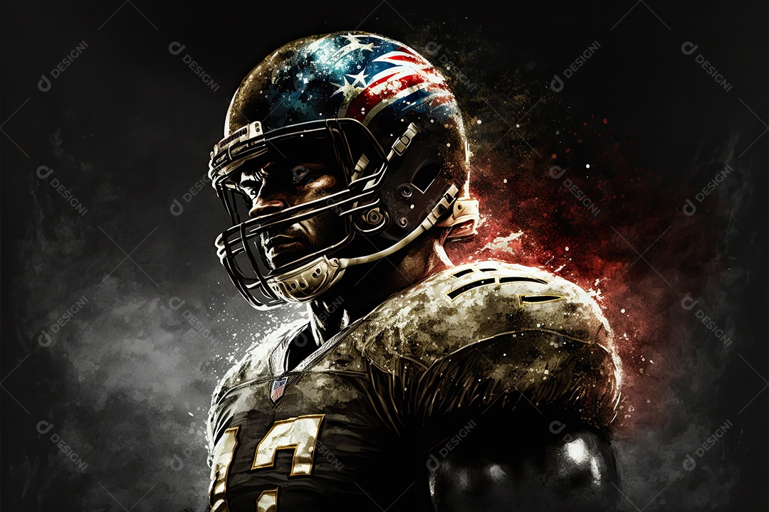 Ilustração sobre futebol