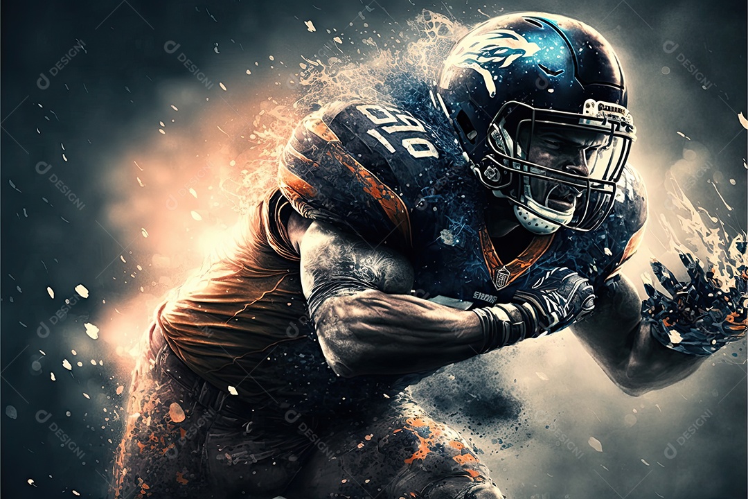 Ilustração sobre futebol