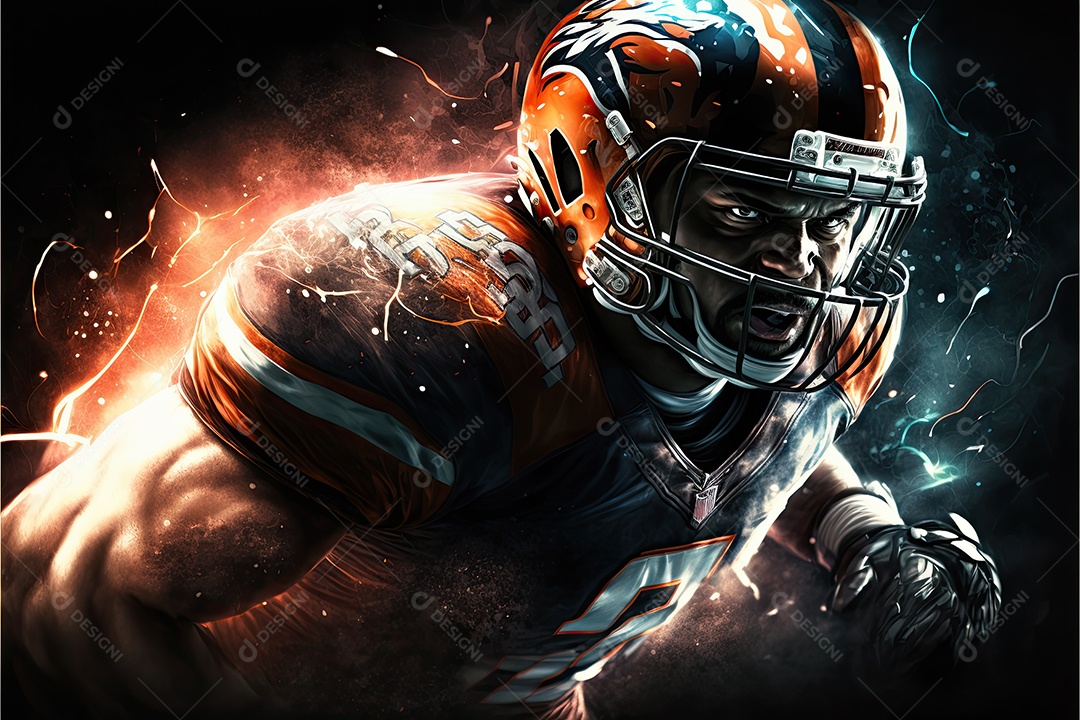 Ilustração sobre futebol