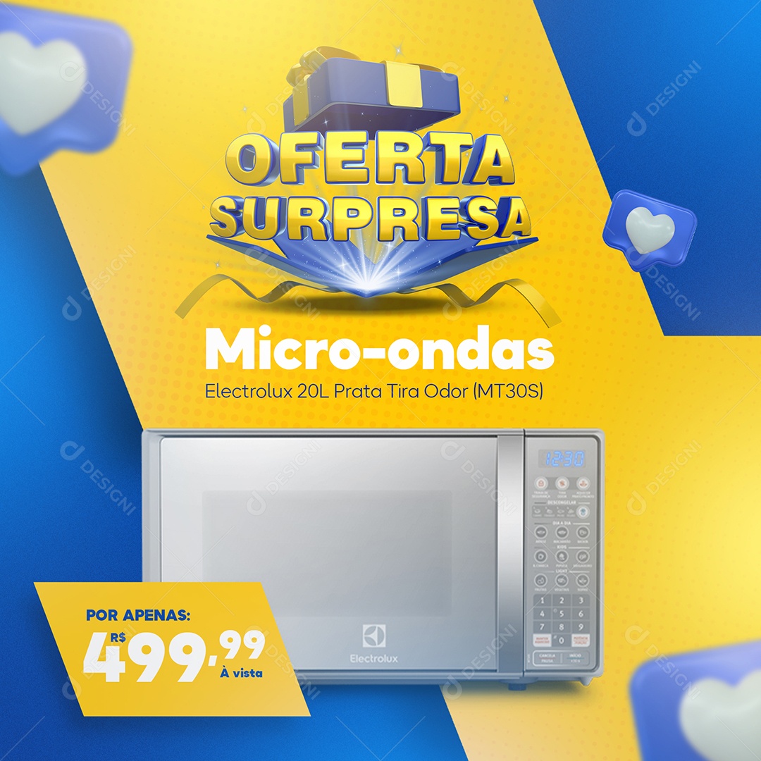 Oferta Surpresa Venha Conferir Social Media PSD Editável