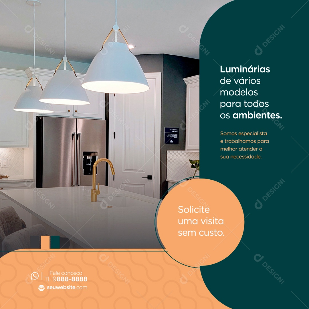 Post Móveis Planejados Social Media PSD Editável