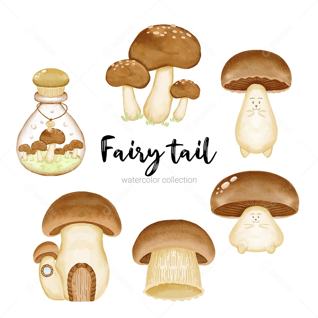 Conjunto de Personagens de Contos de Fadas Elemento Mitológicos Vetor EPS