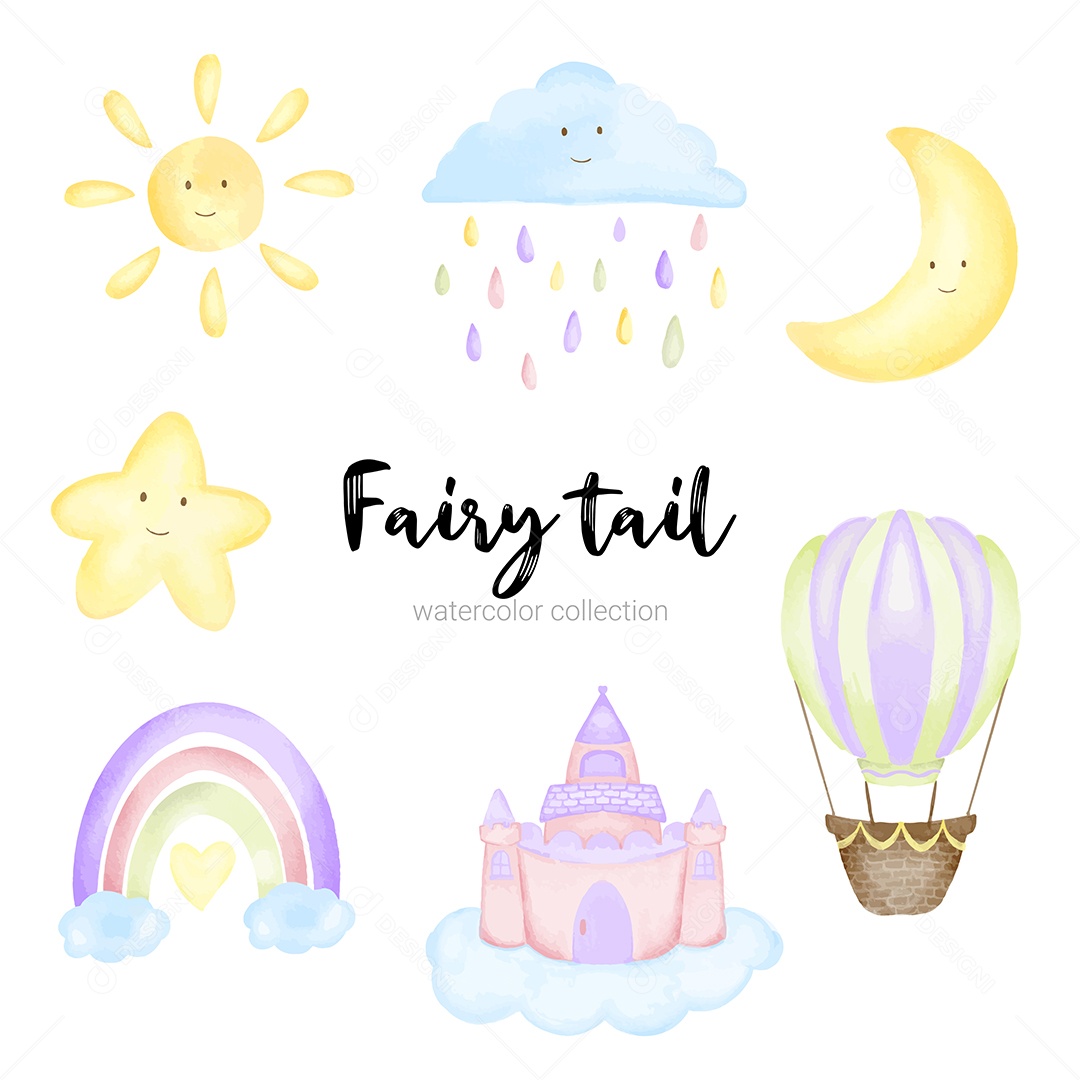 Conjunto de Personagens de Contos de Fadas Vetor EPS