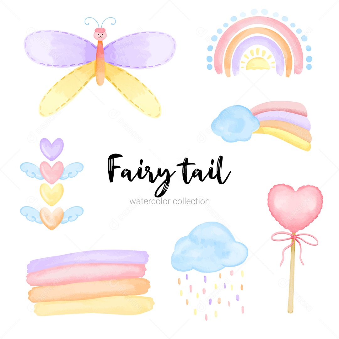 Conjunto de Personagens de Contos de Fadas Vetor EPS