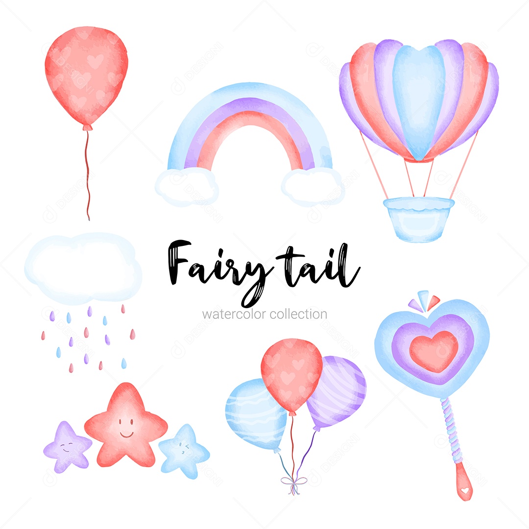 Conjunto de Personagens de Contos de Fadas Vetor EPS