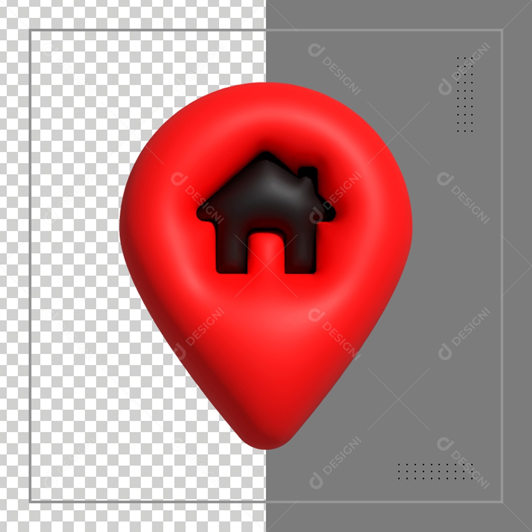 Ícone 3D Localização GPS Para Composição PSD